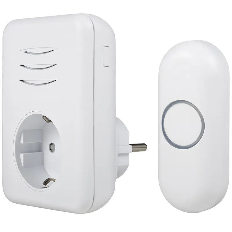 Alternativ bild 0 för Byron Trådlös Dörrklocka Plug-in 230V - Vit