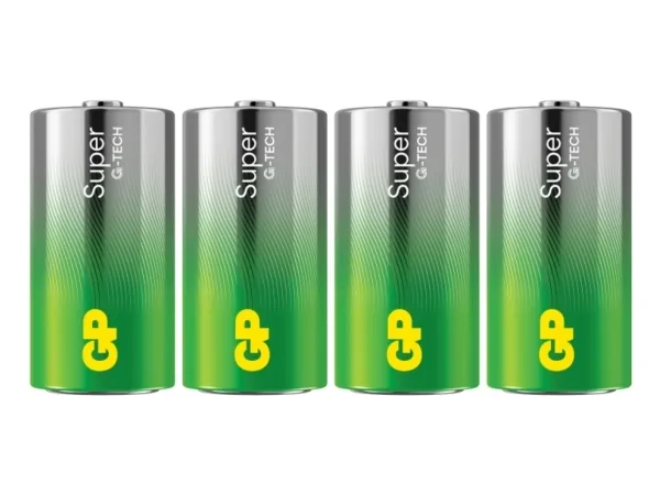 Alternativ bild 0 för C-batteri R14 GP-batterier Super Alkaline Mangan 1,5 V 4 st