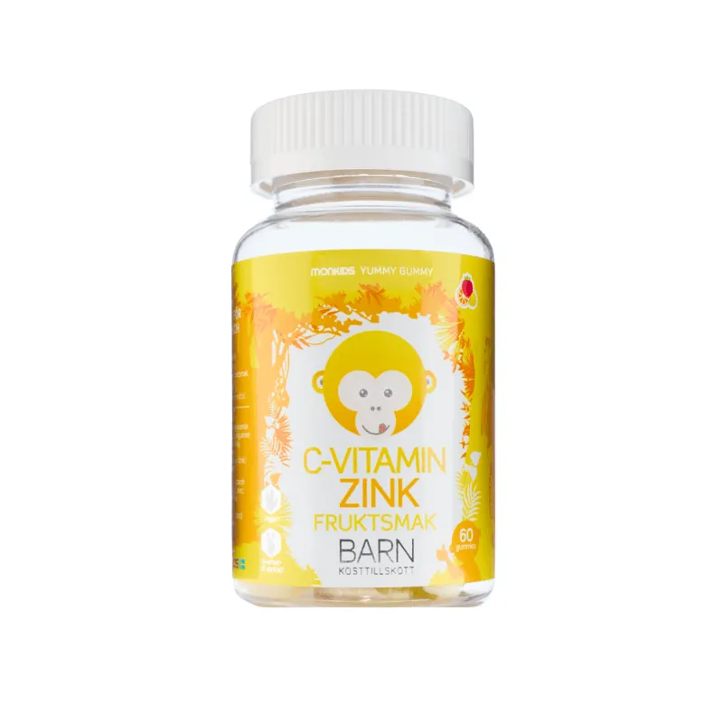 Bild 1 för C-vitamin + Zink Barn Fruktsmak