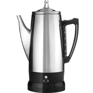 Produktfoto för C3 Original perkolator 12 koppar, rostfritt stål