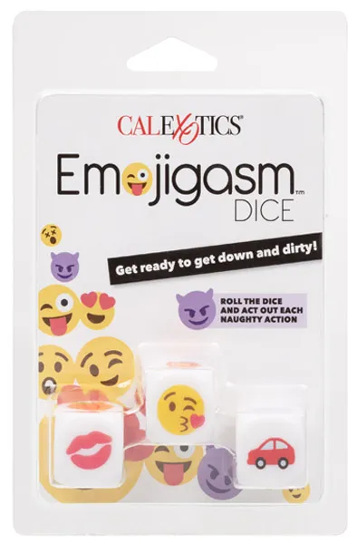 Bild 2 för Cal Exotics Emojigasm Dice - Tärningsspel