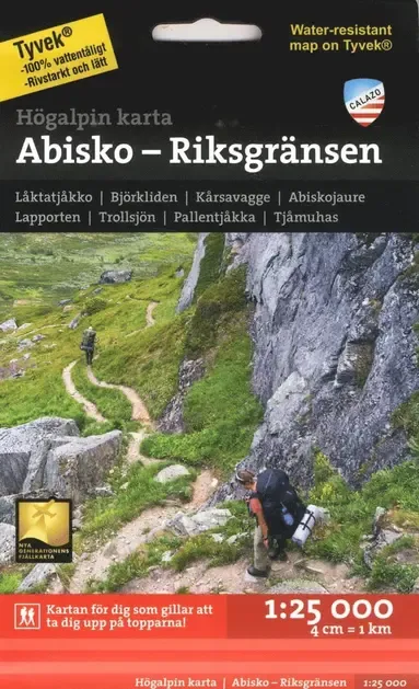 Alternativ bild 0 för Calazo Abisko, Björkliden - Riksgränsen 1:25.000
