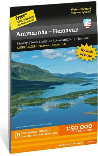 Produktfoto för Calazo Ammarnäs - Hemavan 1:50.000