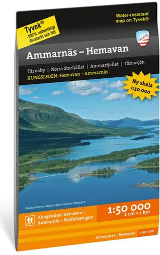 Produktfoto för Calazo Ammarnäs - Hemavan 1:50.000