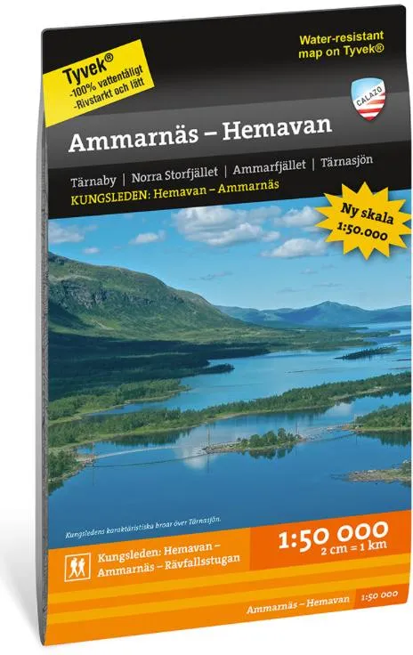 Alternativ bild 0 för Calazo Ammarnäs - Hemavan 1:50.000
