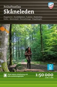 Produktfoto för Calazo Friluftsatlas Skåneleden 1:50.000