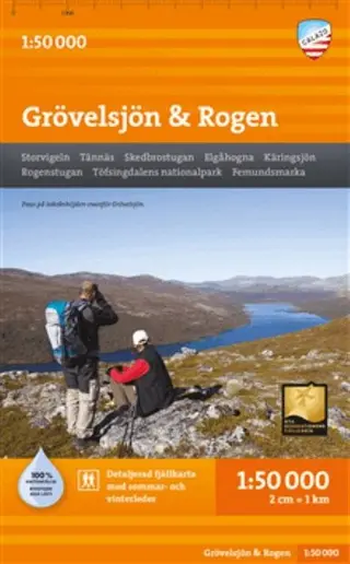 Produktfoto för Calazo Grövelsjön & Rogen 1:50.000