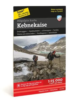 Produktfoto för Calazo Högalpin Karta Kebnekaise 1:15.000