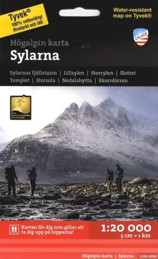Produktfoto för Calazo Högalpin Karta Sylarna 1:20.000