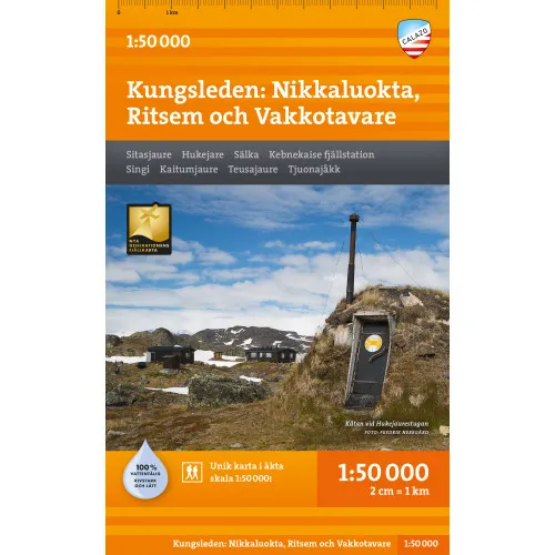 Alternativ bild 0 för Calazo Nikkaluokta, Ritsem& Vakkotavare 1:50.000