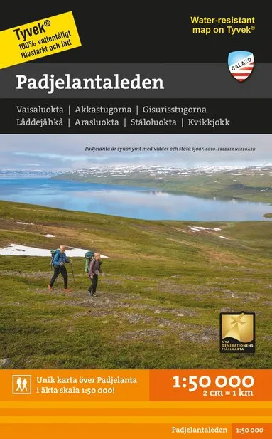 Alternativ bild 0 för Calazo Padjelantaleden 1:50.000
