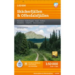 Produktfoto för Calazo Skäckerfjällen & Offerdalsfjällen 1:50.000
