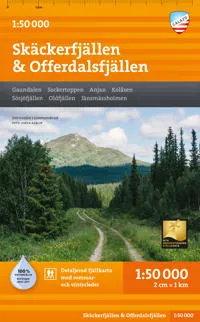 Alternativ bild 0 för Calazo Skäckerfjällen & Offerdalsfjällen 1:50.000