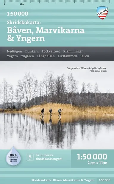 Alternativ bild 0 för Calazo Skridskokarta Båven, Marvikarna & Yngern 1:50.000