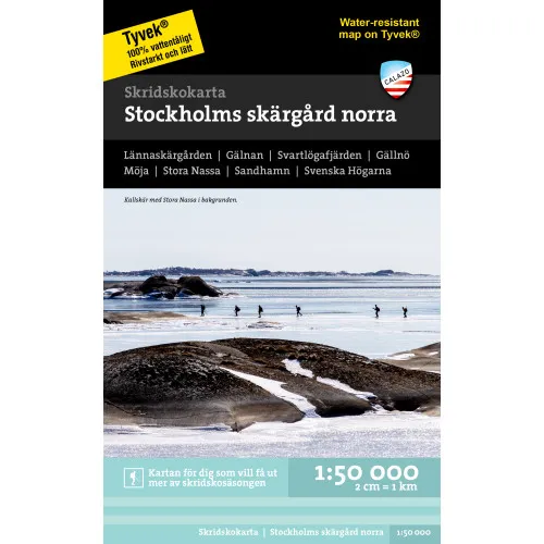 Alternativ bild 0 för Calazo Skridskokarta Stockholms Skärgård - Norra 1:50.000