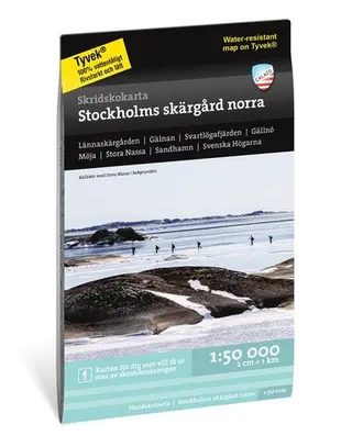 Produktfoto för Calazo Skridskokarta Stockholms Skärgård - Norra 1:50.000