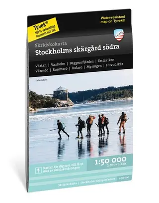 Produktfoto för Calazo Skridskokarta Stockholms Skärgård - Södra 1:50.000
