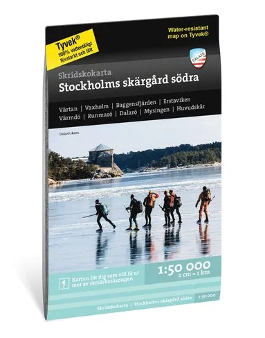 Alternativ bild 0 för Calazo Skridskokarta Stockholms Skärgård - Södra 1:50.000