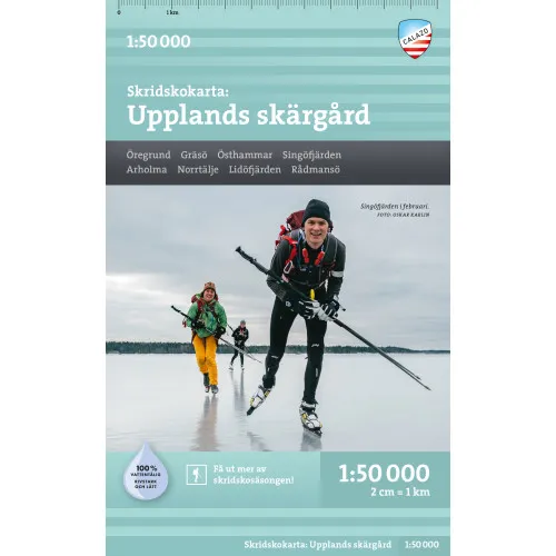 Alternativ bild 0 för Calazo Skridskokarta Upplands Skärgård 1:50.000