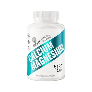 Produktfoto för Calcium Magnesium, 120 kapslar, Swedish Supplements