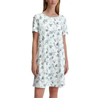 Produktfoto för Calida Coastal Dreams Sleepshirt Blå Mönstrad bomull Small Dam