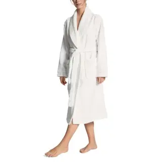 Produktfoto för Calida Cosy Shower Bathrobe With Pockets Vit Medium Dam