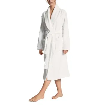 Alternativ bild 0 för Calida Cosy Shower Bathrobe With Pockets Vit Medium Dam