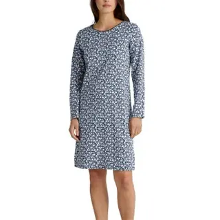 Produktfoto för Calida Favourites Sleep Long-Sleeves Nightdress Marin bomull Large Dam