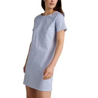 Produktfoto för Calida Favourites Sleep Nightdress Ljusblå bomull X-Large Dam