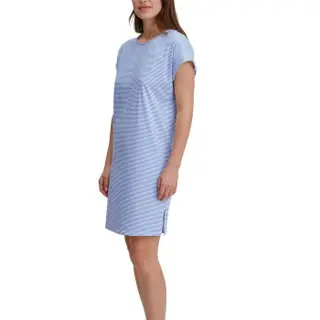 Produktfoto för Calida Lovely Nights Short Sleeve Nightdress Ljusblå bomull Medium Dam