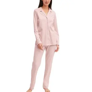 Produktfoto för Calida Night Lovers Pyjama With Collar Rosa bomull Medium Dam