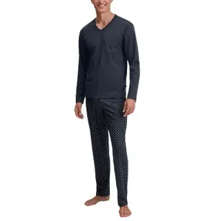 Produktfoto för Calida Relax Streamline Pyjama Marin bomull Large Herr
