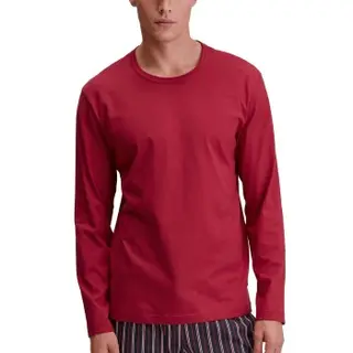 Produktfoto för Calida Remix Basic Sleep Long Sleeve Shirt Röd bomull Medium Herr