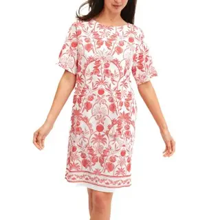 Produktfoto för Calida Short Sleeve Nightdress Laxrosa bomull Small Dam