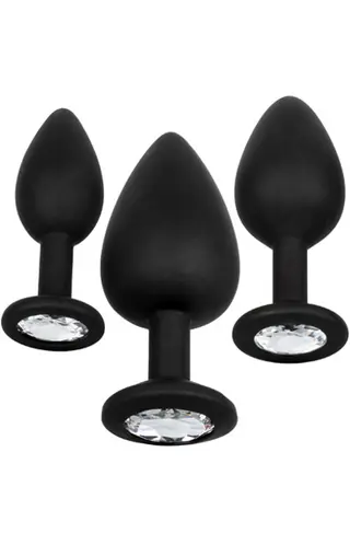 Produktfoto för California Exotic: Silicone Gem Anal Kit, svart