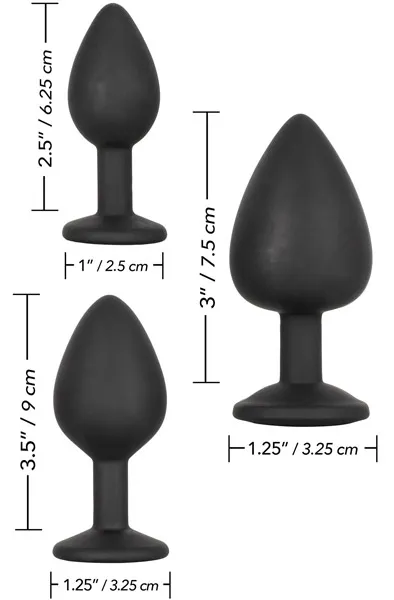 Bild 2 för California Exotic: Silicone Gem Anal Kit, svart