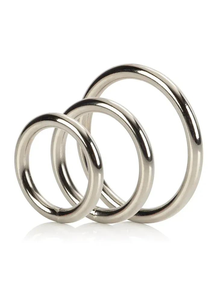 Bild 1 för California Exotic: Silver Ring Set, 3-pack