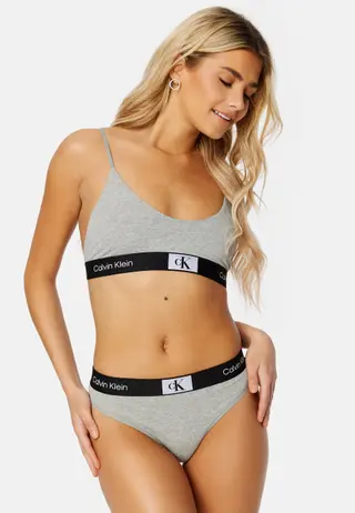 Produktfoto för Calvin Klein BH CK96 Unlined Bralette Ljusgrå bomull Large Dam