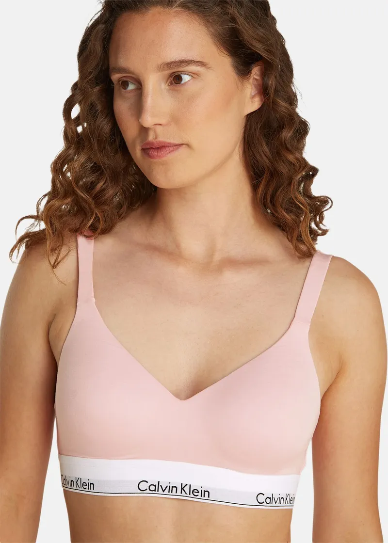 Bild 2 för Calvin Klein BH Icon Cotton Modal Lift Bralette Rosa Large Dam