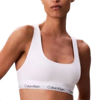 Alternativ bild 0 för Calvin Klein BH Icon Cotton Modal Unlimited Bralette Vit Large Dam