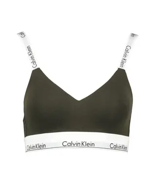 Produktfoto för Calvin Klein BH Modern Cotton Light Lined Bralette Oliv Large Dam