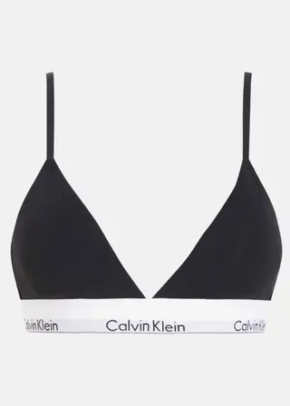 Produktfoto för Calvin Klein BH Modern Cotton Lightly Lined Triangle Svart Large Dam