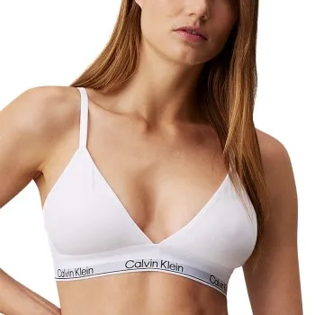 Alternativ bild 0 för Calvin Klein BH Modern Cotton Lightly Lined Triangle Vit Large Dam
