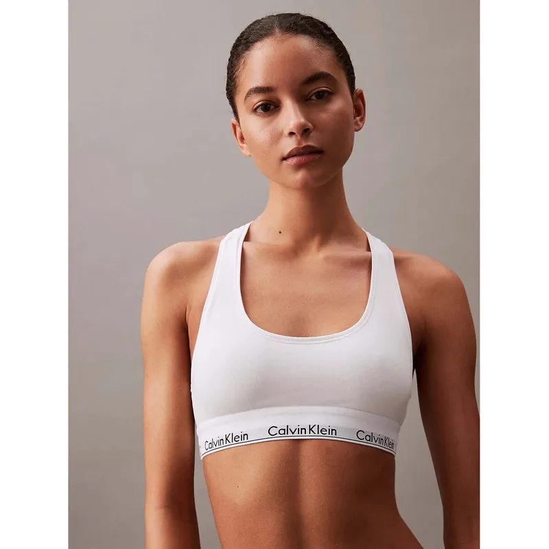 Bild 3 för Calvin Klein CK Cotton Bralette 100 White S
