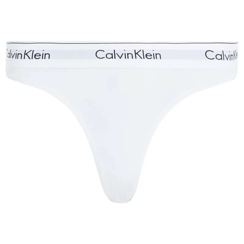 Bild 2 för Calvin Klein CK Cotton Thong 100 White L