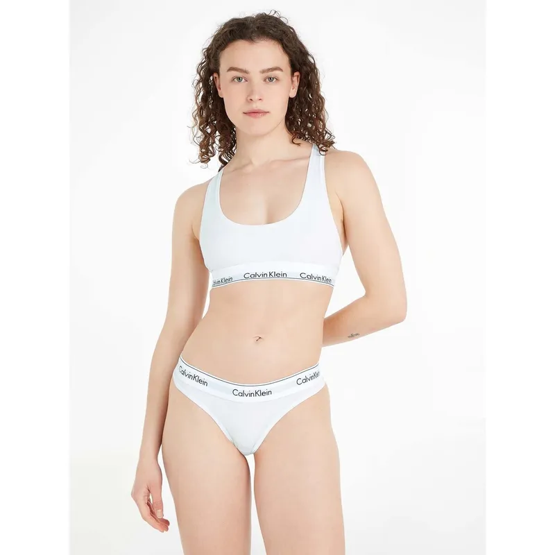 Bild 3 för Calvin Klein CK Cotton Thong 100 White L