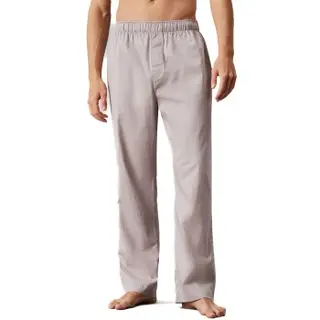 Produktfoto för Calvin Klein Cotton Poplin Sleep Pant Grå bomull Medium Dam