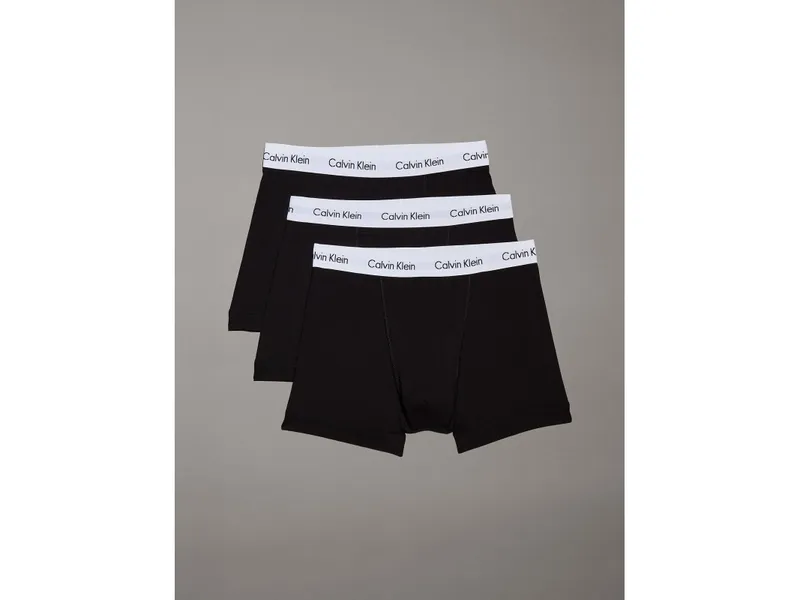 Alternativ bild 0 för Calvin Klein Cotton Stretch Classic Fit Trunks 3-pak sort - Str. M