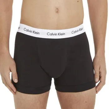 Alternativ bild 0 för Calvin Klein Cotton Stretch Classic Fit Trunks 3-pak sort - Str. XL