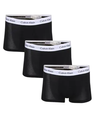 Produktfoto för Calvin Klein Cotton Stretch Low Rise Trunks 3-pak sort - Str. XL